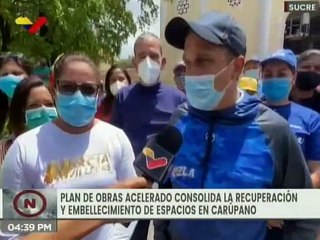 Gobierno de Sucre ejecuta plan de recuperación y embellecimiento de espacios urbanos en Carúpano