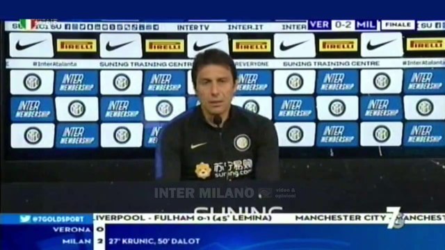VERSO INTER-ATALANTA * ANTONIO CONTE: ATALANTA REALTÀ CONSOLIDATA, CI CONOSCONO, NOI CONOSCIAMO LORO