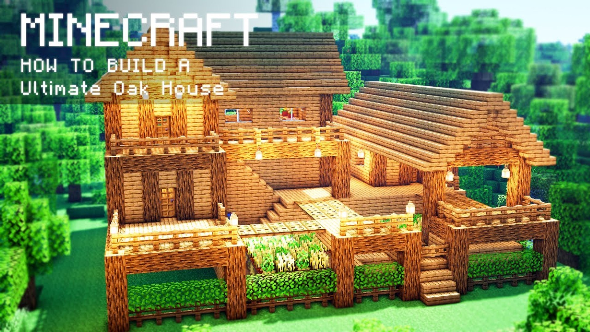 Minecraft- How To Build a Ultimate Oak Survival Farm House - video  Dailymotion