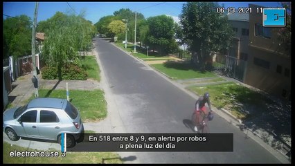 En 518 entre 8 y 9, vecinos en alerta por robos a plena luz del día