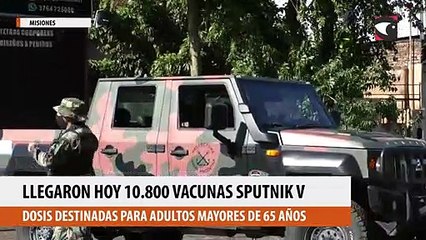 Descargar video: Llegaron hoy 10.800 vacunas Sputnik V componente 1 a Misiones