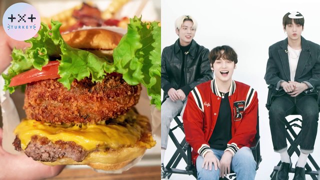 [Türkçe Altyazılı] TXT Reacts to Fashion Trends, Fast Food & Movies | In or Out | Esquire