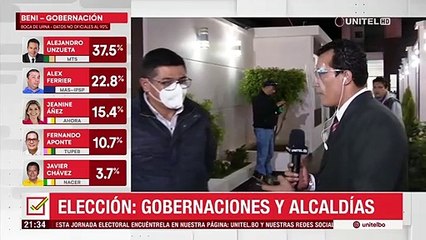 “Esperamos ampliar la ventaja”, señaló Enrique Leaño, candidato del MAS a la Alcaldía de Sucre
