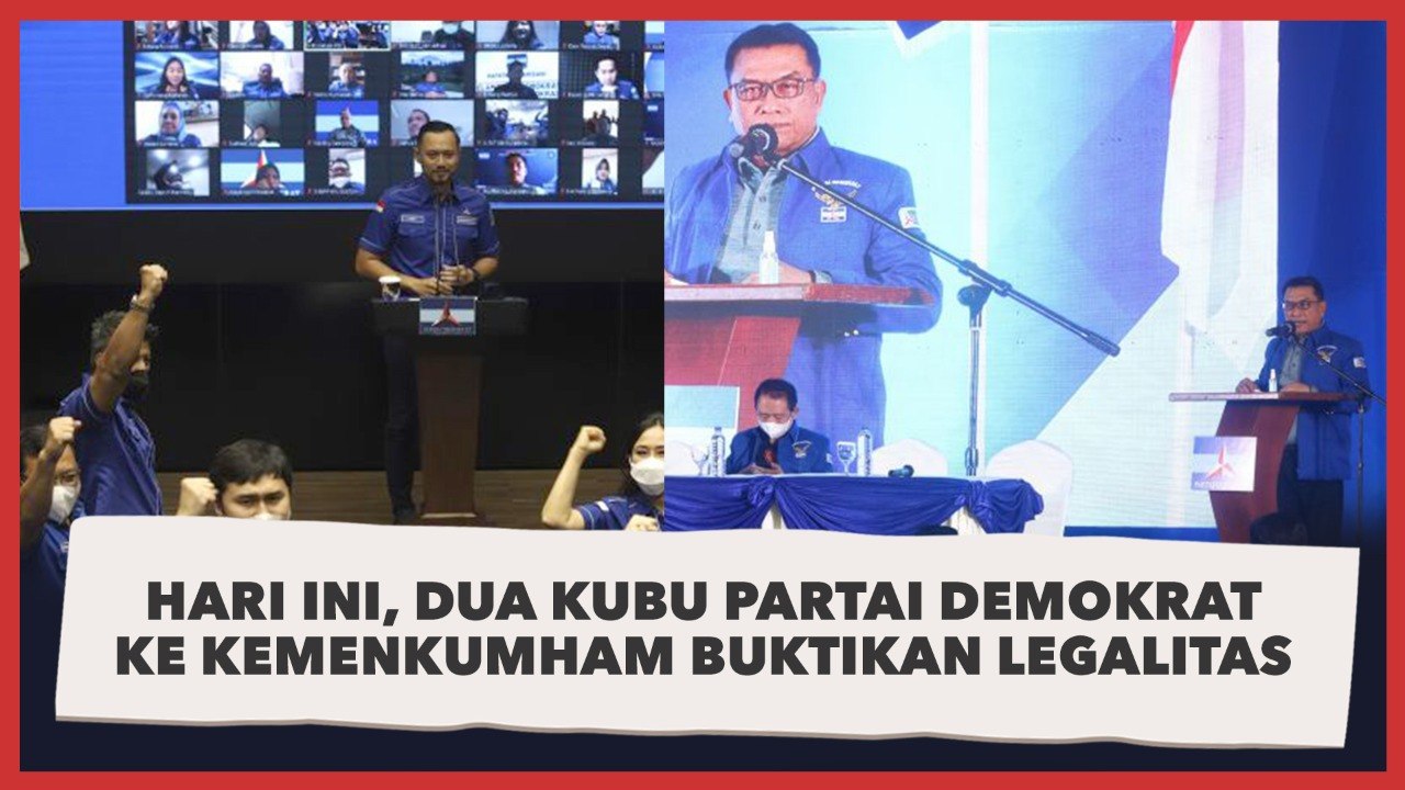 Hari Ini, Dua Kubu Partai Demokrat ke Kemenkumham Buktikan Legalitas