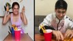 iBilib: 'Bouncing pencils into a cup challenge' with Denise Barbacena and Jeremy Sabido | Bilibabols