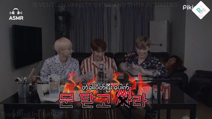 SEVENTEEN (JH, DK & VN) - After Mom Falls Asleep ASMR Myanmar Sub