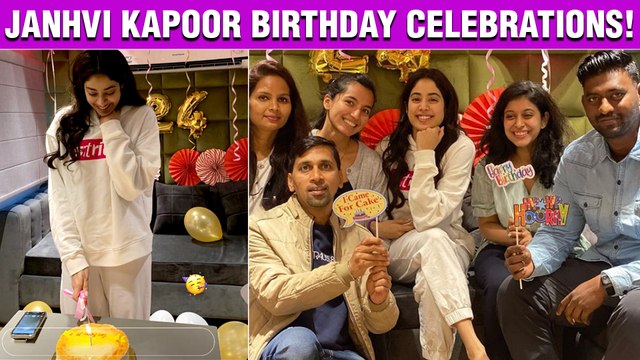 Janhvi Kapoor BIRTHDAY Celebrations On The Set Of Good Luck Jerry