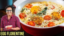 Women's Day Special - Eggs Florentine Recipe | How to make Baked Eggs in Microwave | Varun Inamdar