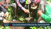 Cegah Lonsor Di Hutan Offroader Tanam Ratusan Pohon