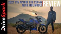 2021 TVS Apache RTR 200 4V Ft. Ride Modes Review | Road Test Review | DriveSpark