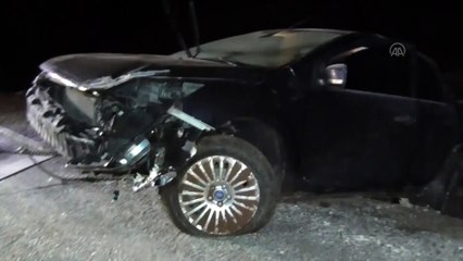 KONYA - Otomobil şarampole düştü: 2 yaralı