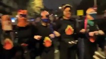 Manifestaciones nocturnas en Barcelona por el 8M