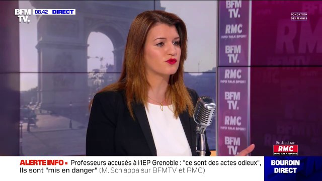Marlène Schiappa: Quand on est condamné pour des faits de violences conjugales, on doit avoir l'honneur de démissionner de ses fonctions