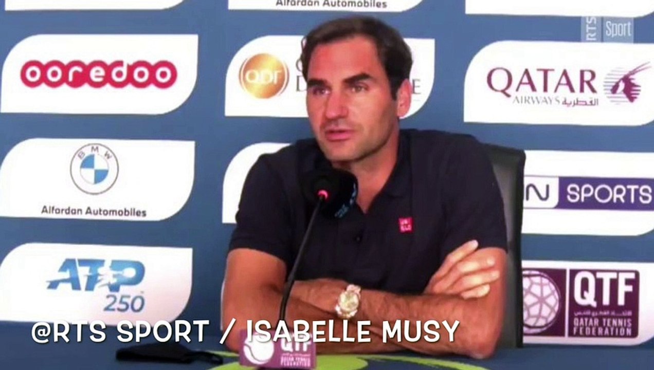 ATP - Doha 2021 - Roger Federer au micro de RTS Sport : "Je suis de nouveau sur le circuit. C'est déjà un exploit en soi"