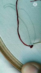 1 mint craft idea short video    satin stitch   hand embroidery   #shorts