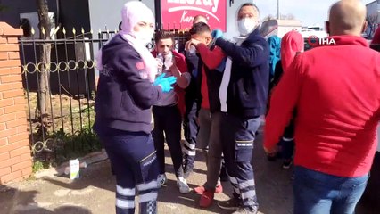Kuruyemiş fabrikasındaki yangında 17 işçi dumandan etkilendi