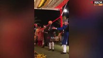 CM Punjab Capt Amarinder Singh and Farooq Abdullah dance during the Marriage of CM's Granddaughter