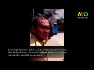 Bus Damri DU-Jatinangor Terbakar