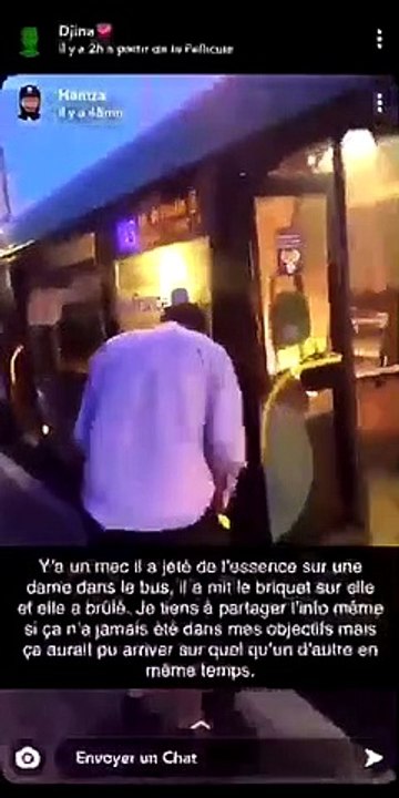 Seine-Saint-Denis - Un homme arrose d'essence et met le feu à la passagère d'un bus - La femme en urgence absolue a été brûlée au visage et au cou