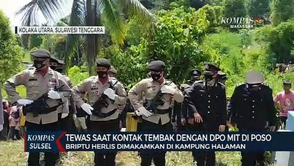 Gugur Saat Kontak Tembak Dengan DPO MIT Di Poso, Briptu Herlis Di Makamkan Di Kampung Halaman