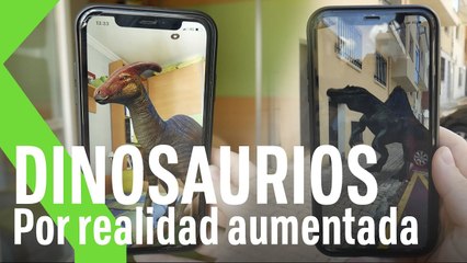 Video herunterladen: ¡UN DINOSAURIO EN MI HABITACIÓN!  Ya es posible gracias a la realidad aumentada y Google