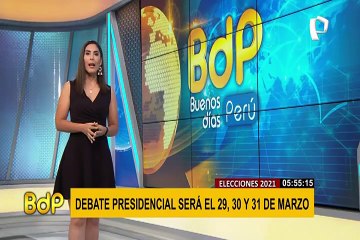 Elecciones 2021: debate presidencial del JNE se realizará el 29, 30 y 31 de marzo