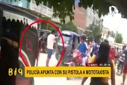 Tumbes: policía de civil causa pánico al sacar arma para intervenir a mototaxista