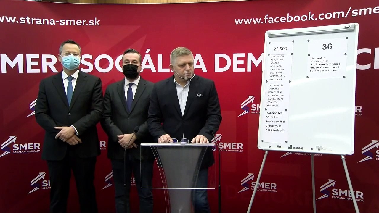 ZÁZNAM: TK predstaviteľov strany SMER - SD