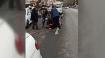 Ankara'da sokak ortasında kadına şiddet kamerada
