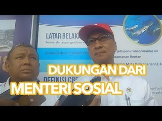 Mensos Dukung Pembersihan Sungai Citarum di TKRN PMI