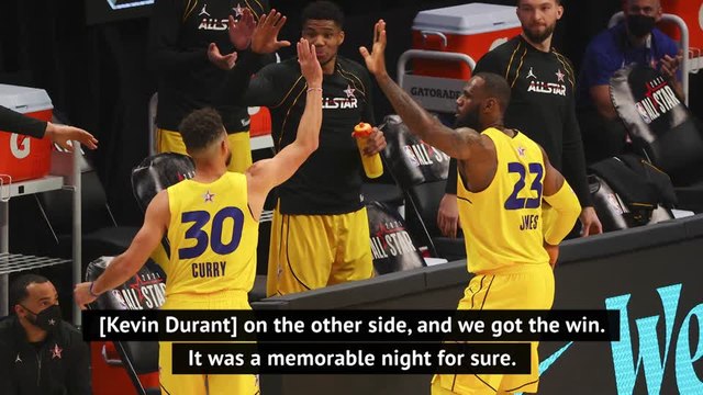 LeBron and Curry honoured to share court for All-Star Game triumph