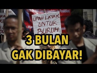 Buruh PT Il Jin Sun Demo di Depan DPRD Purwakarta