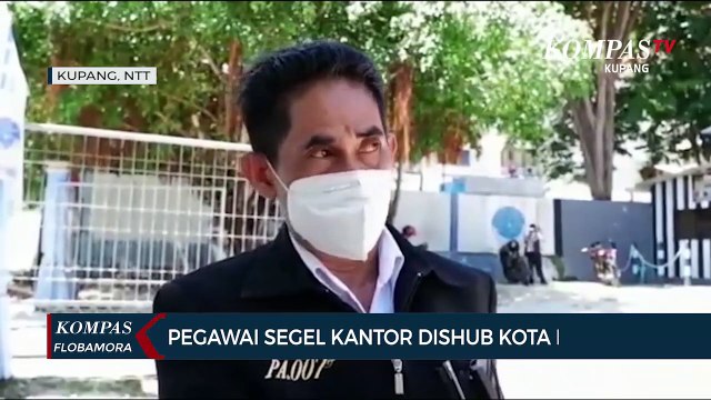 Kantor Dinas Perhubungan Kota Kupang Disegel Sejumlah Pegawai Akibat Listrik Padam