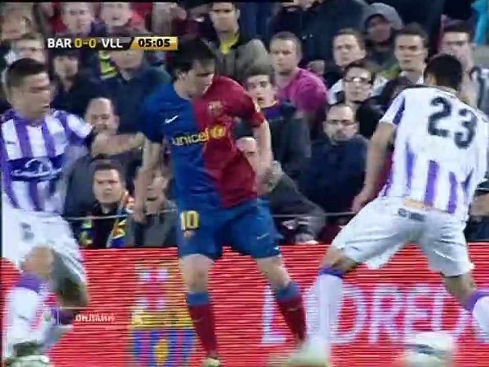 123. Lionel Messi vs Valladolid (Home) 08-09