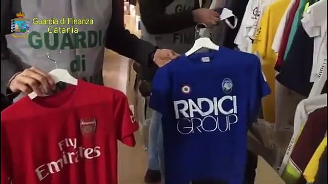 Catania - Mascherine e abbigliamento contraffatti sequestri in ditte cinesi (08.03.21)