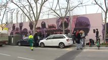 Destrozan el mural feminista de Ciudad Lineal de Madrid