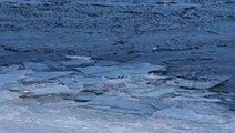 Listen as ice breaks along Lake Superior