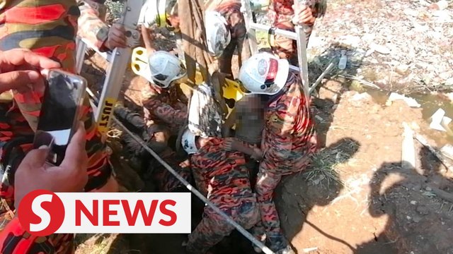 Contractor rescued after being buried alive while doing cable works in Klang