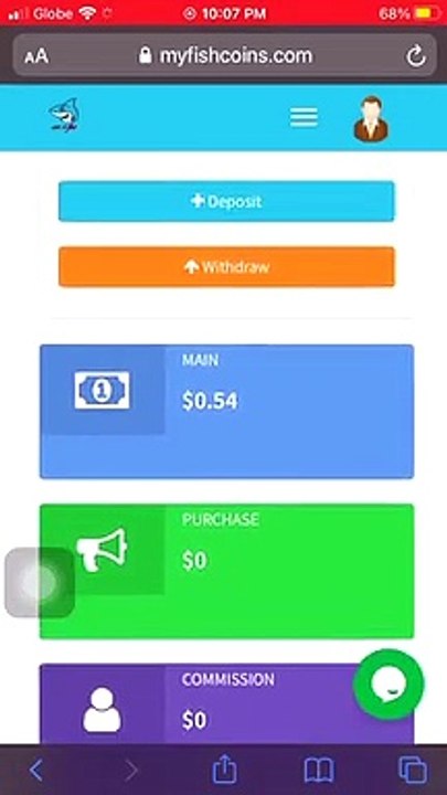 fish coins(another earning site)