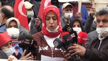 DİYARBAKIR - Evlat nöbeti tutan annelerden 8 Mart Dünya Kadınlar Günü'nde HDP ve PKK'ya tepki