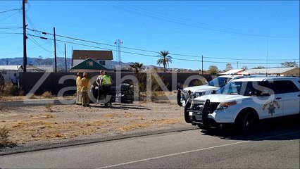Needles, CA: 2-19-2021: Fatality and injury vehicle crash off the off-ramp from eastbound Interstate 40 to U.S. Route 95.