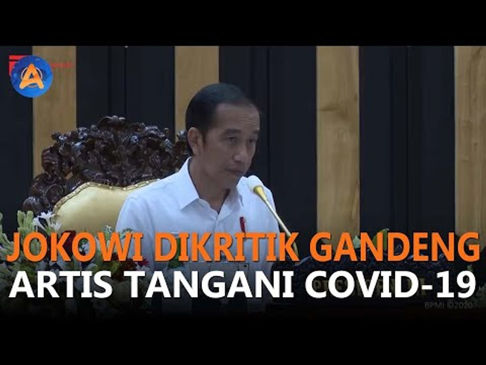 JOKOWI DIKRITIK GANDENG ARTIS TANGANI COVID-19