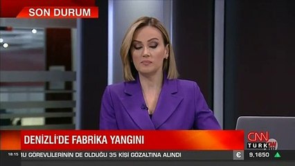 Son dakika haberi: Denizli' de korkutan fabrika yangını