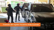 Traslado del regidor de La Romana Faustino Ávila Guzmán, acusado de narcotráfico