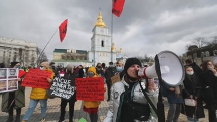 Las ucranianas marchan este 8M en Kiev contra la violencia de género