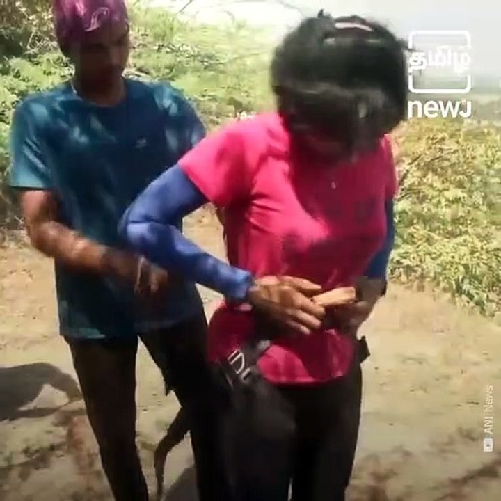 32 YO Woman Rappels Down Mountain Blindfolded In 58 Seconds