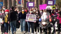 MUĞLA - Marmaris'te Dünya Kadınlar Günü dolayısıyla yürüyüş düzenlendi