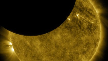 Craters Visible in  Solar Eclipse 2010