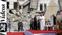 Pope Francis visits Iraq’s war-ravaged north on the last day of the tour