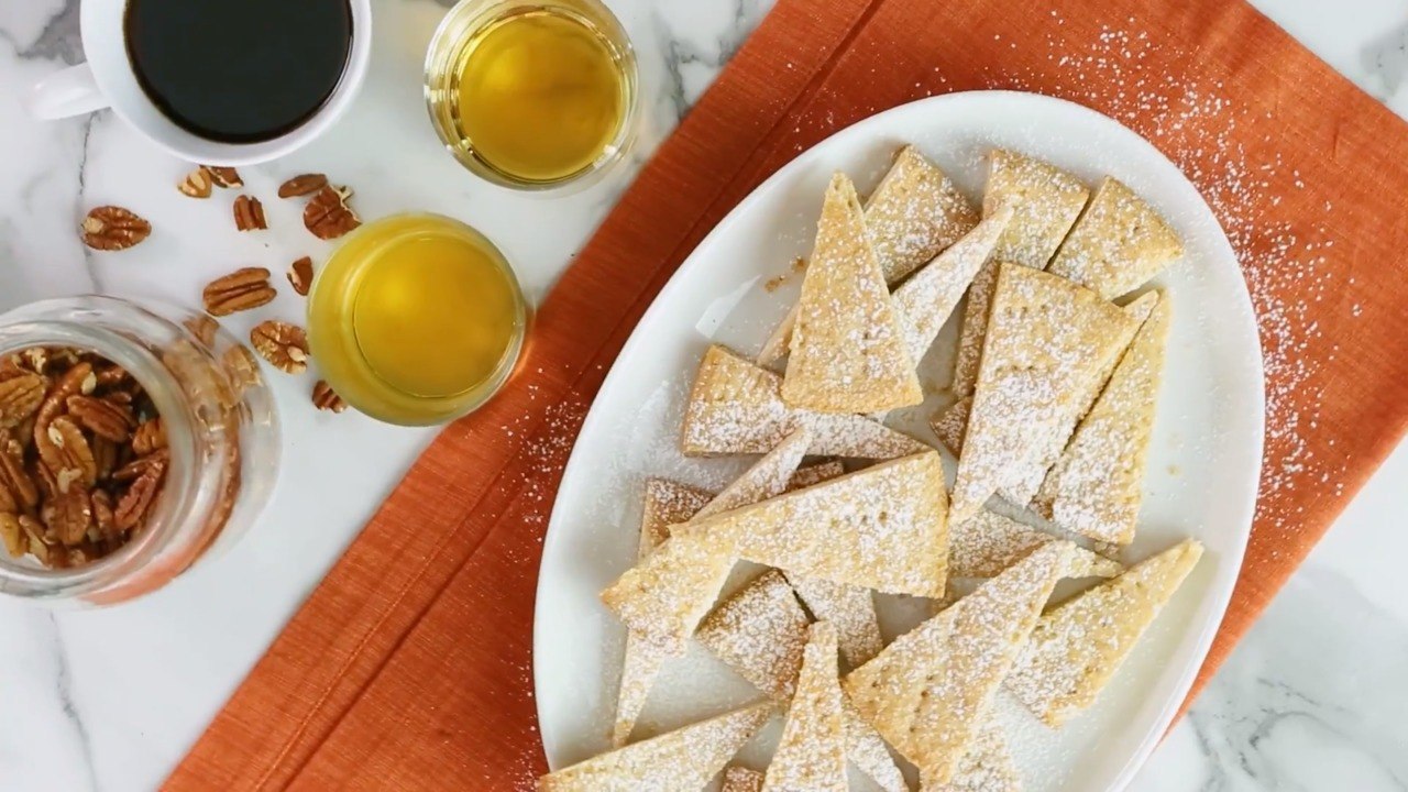 Bourbon Pecan Shortbread